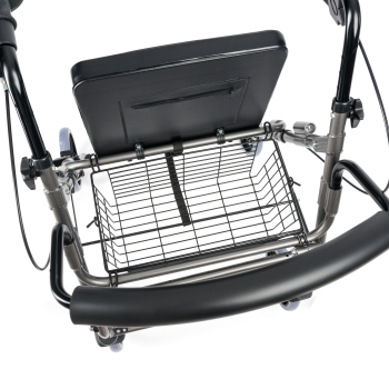 LUCY - Podpórka czterokołowa aluminiowa z podparciem na nogi 4